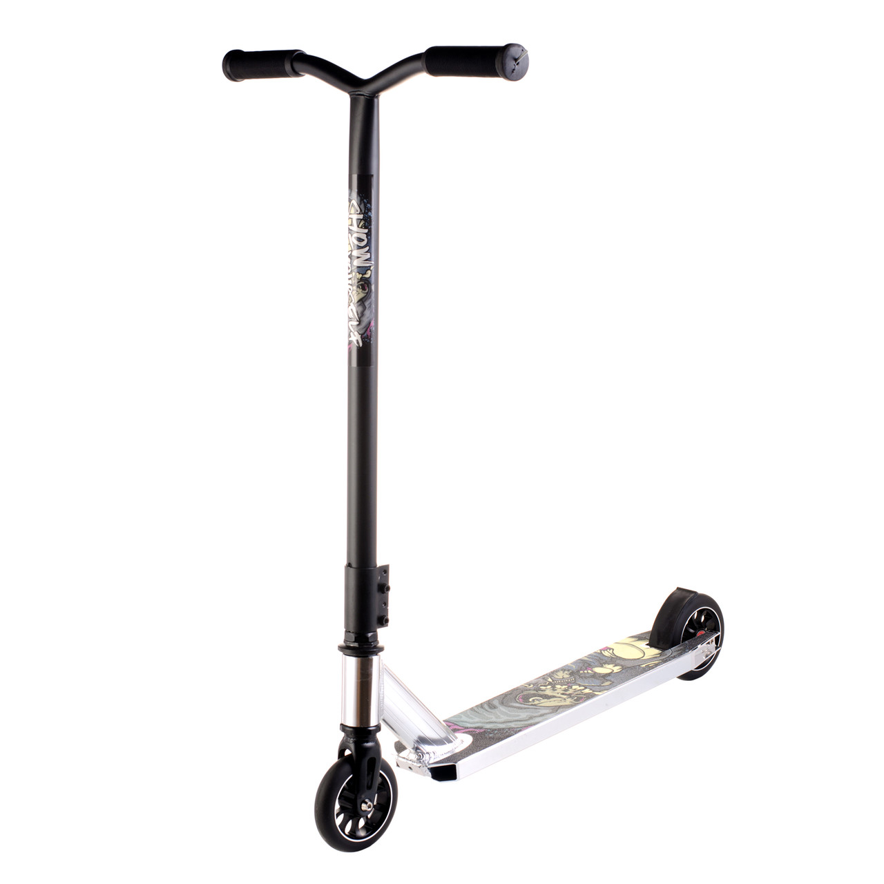 Трюковий самокат Scooter, колеса 110 мм PU алюміній 6+ Хром