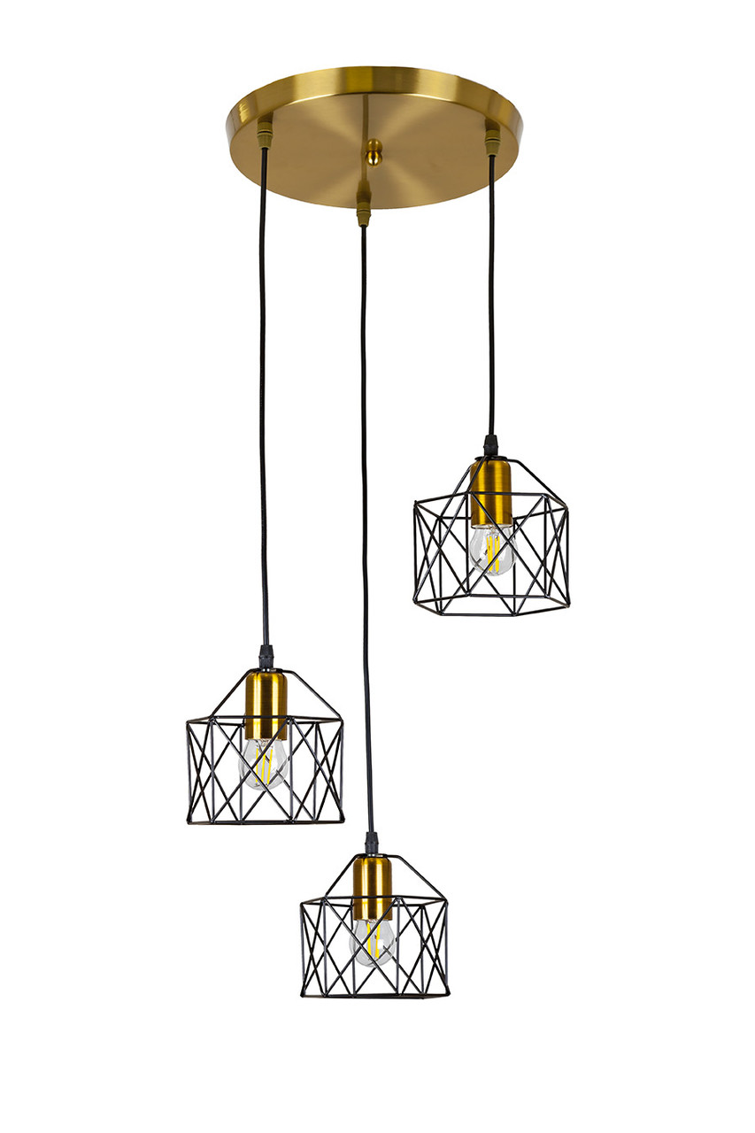 Підвісний світильник Levistella 756PR101F-3 BRZ+BK (300), фото 1