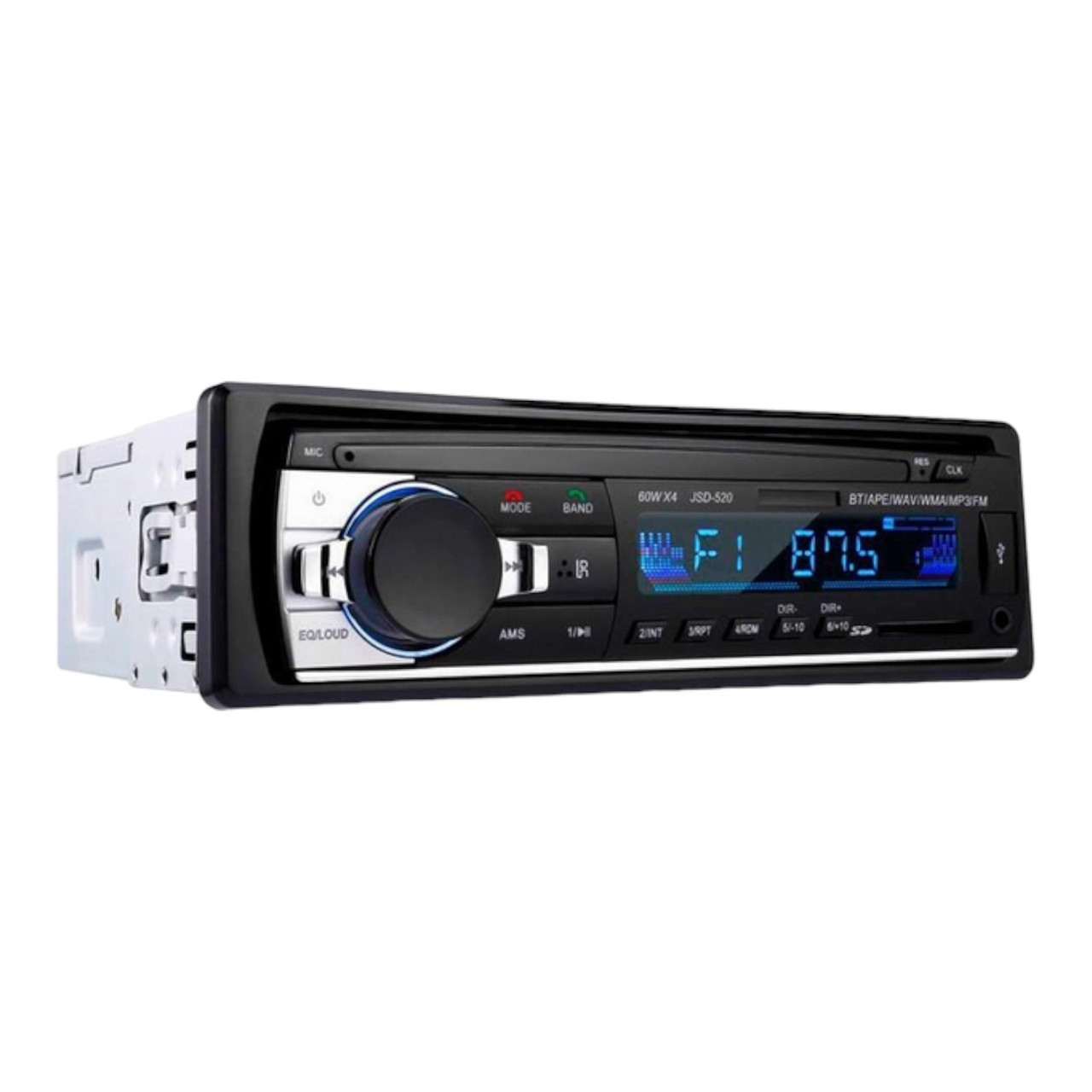 Автомагнітола Jsd 520 1din Bluetooth+USB+SD+AUX 4x60W 87,5-108 МГц)(IS33)