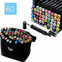 Набір скетч-маркерів 60 шт. для малювання чорних Touch