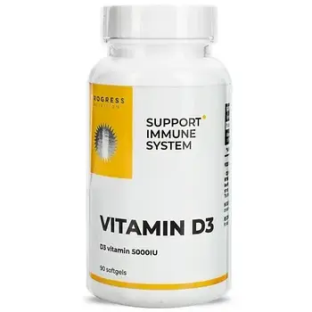 Вітаміни Progress Nutrition	 Vitamin D3 5000 IU 90 капс