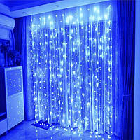 Світлодіодна гірлянда штора Waterfall 3*2 м 240 Led Синій