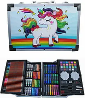 Набір для творчості "Єдиноріг" 145 предметів блакитний MA167