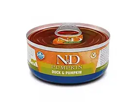 Farmina (Фарміна) N&D Grain Free Prime Duck & Pumpkin Adult вологий беззерновий корм для дорослих котів ГАРБУЗ та КАЧКА 70г