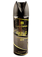Дезодорант чоловічий Lucca Cipriano Gold Driver Men 200 мл Польща