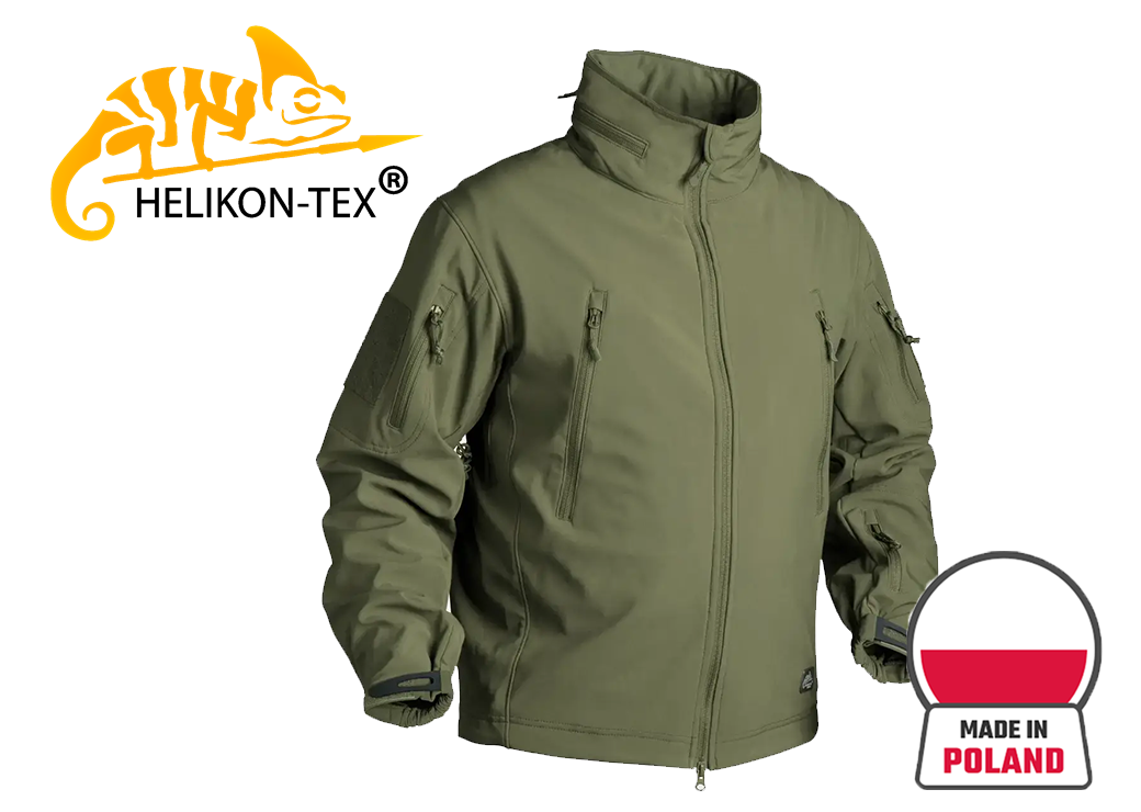 КУРТКА GUNFIGHTER SHARK SKIN WINDBLOCKER BLACK HELIKON-TEX olive