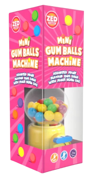 Жувальні гумки Zed Candy Mini Gumball Machine Gift Box 175г