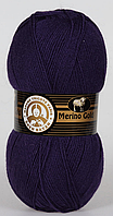 Пряжа Merino gold-060 темно-фіолетовий