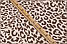 Фланель "Коричневий леопард на пудровому тлі", ширина 150 см, фото 2