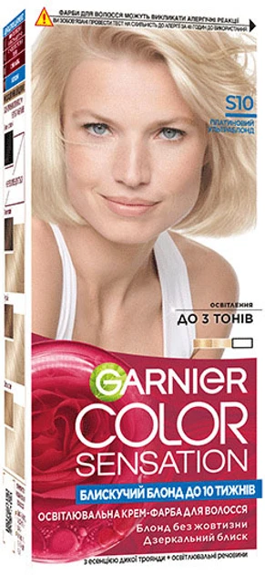 Фарба для волосся Garnier Color Sensation S10 Платиновий ультраблонд