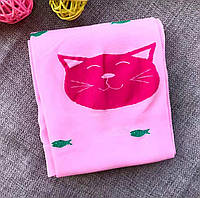 Яркие колготки детские/ розовые колготки/колготки для девочек/ колготки с котиком/ красивые колготки с ярким д