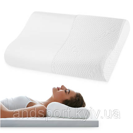 Подушка ортопедична 4FIZJO Ergo 40 x 60 см для сну White (P-5907739317018), фото 1
