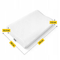 Подушка ортопедична 4FIZJO Ergo 40 x 60 см для сну White (P-5907739317018), фото 6
