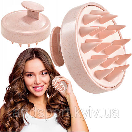 Щітка-масажер 4FIZJO для миття голови Light Pink (P-5907739315175), фото 1