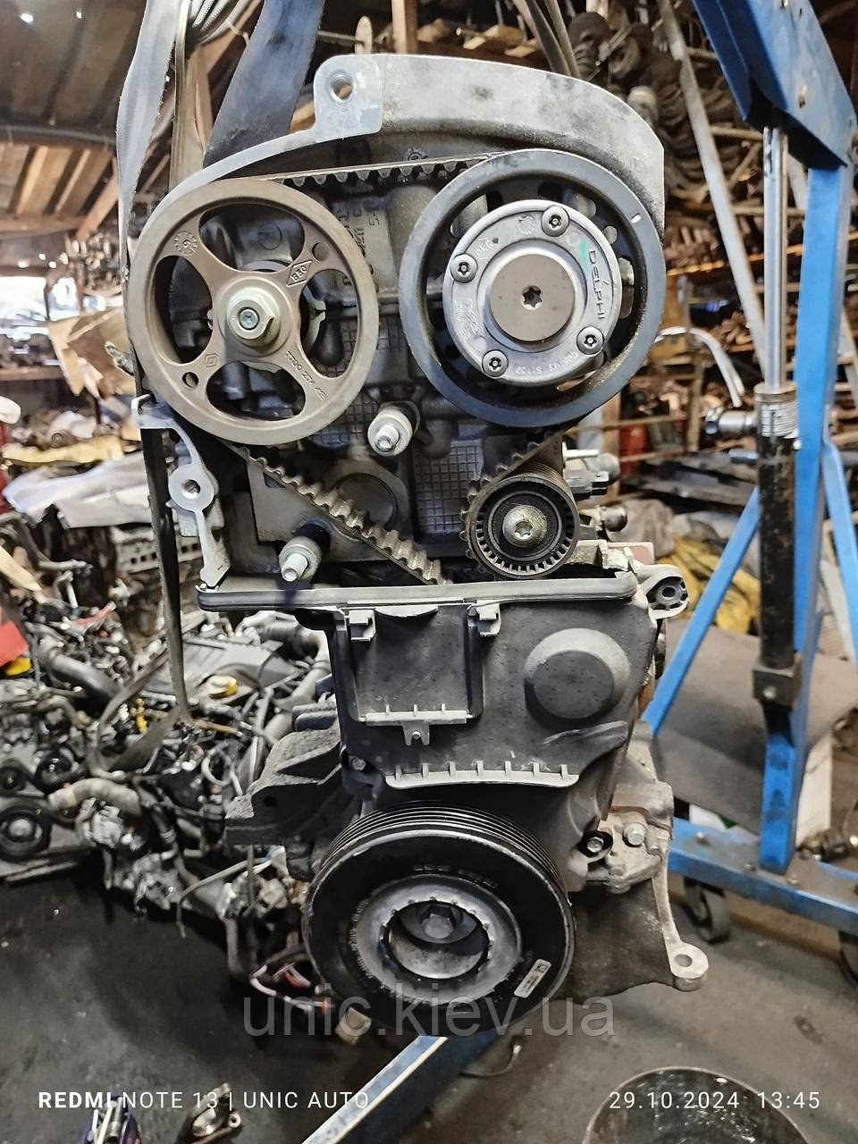 Двигун 1.6 16V c фазером Рено Меган, Лагуна, Сценік, Канго, Модус, Твінго, Кліо, Симбол б/в (K4MD812)