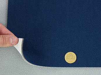 Автовелюр стельовий Venus 10351, темно-синій, на поролоні 4мм і сітці, ширина 1.5 м (Туреччина)