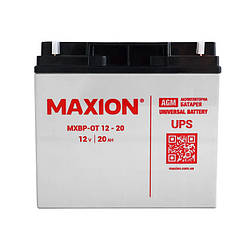 Акумулятор промисловий MAXION MXBP-OT 20-12 (12V, 20Аh)