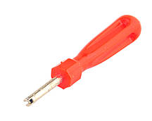 Відвертка для золотників коротка, червона 95 мм
