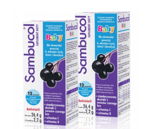 Sambucol Бебі 12 пакетиків, фото 1
