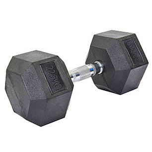 Гантель цільна шестигранна SP-Planeta SC-8013-22,5 1шт 22,5кг Код SC-8013-22_5, фото 1