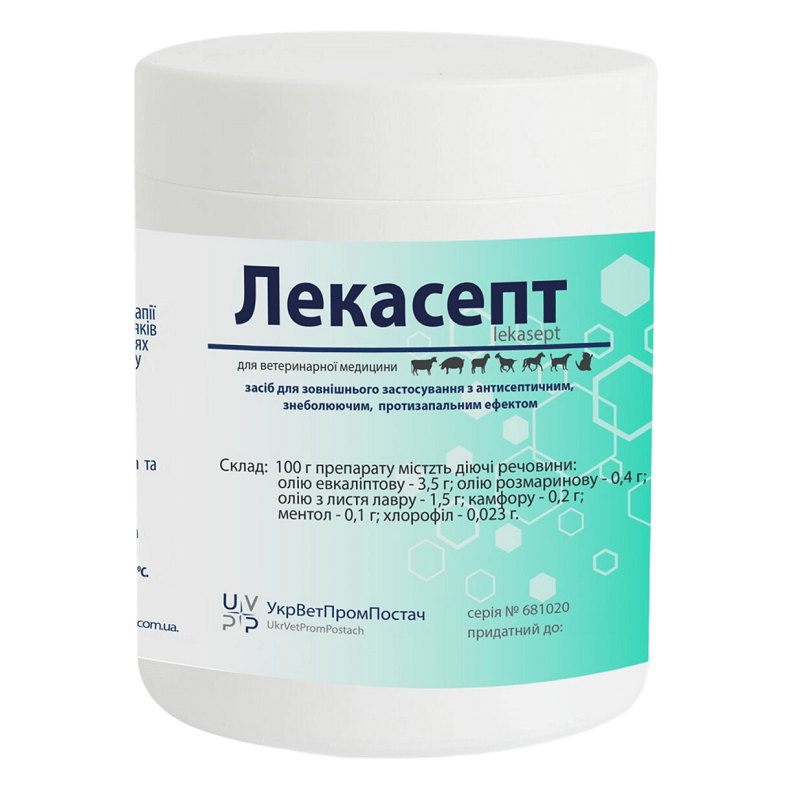 Мазь Лекасепт 50 г Укрветпромпостач