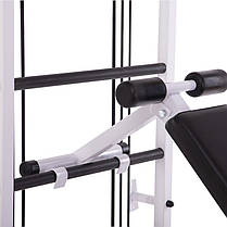 Професійна система еспандерів з лавою для преса і спини Крос-тренер Full SP-Planeta L-6774 сталь чорний Код, фото 2