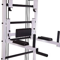 Професійна система еспандерів з лавою для преса і спини Крос-тренер Full SP-Planeta L-6774 сталь чорний Код, фото 4