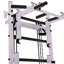 Професійна система еспандерів з лавою для преса і спини Крос-тренер Full SP-Planeta L-6774 сталь чорний Код, фото 5