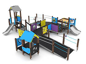Ігровий інклюзивний комплекс (виготовлений з HDPE пластику) SiverSport VP-1506