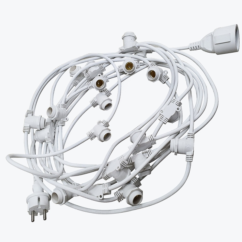 Гірлянда для вулиці Feron CL50-13 "Белт-лайт" (Belt-light) 230 V 20*Е27 10 м white, фото 1