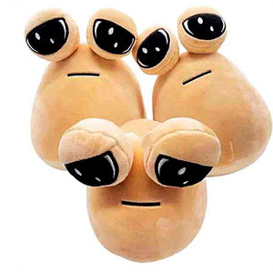 М'яка плюшева іграшка Інопланетянин Поу 20-23 см. — персонаж із гри Pou