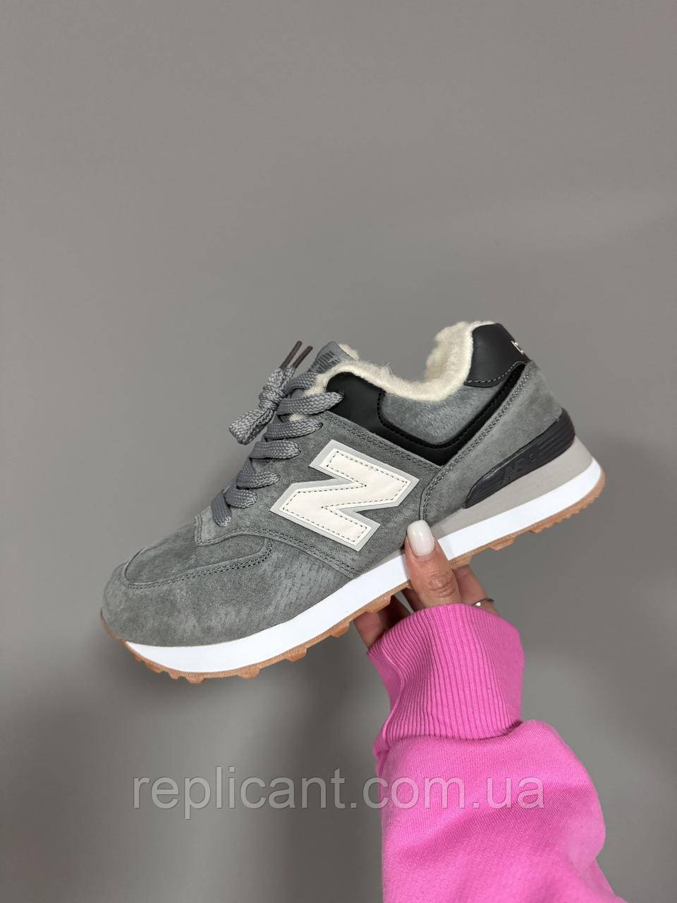 Жіночі кросівки New Balance NEW BALANCE 574 GREY FUR ❄️ кросівки New Balance, фото 1