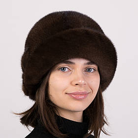 Жіночий хутряний норковий капелюх "Роза"