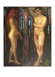 Листівка Edvard Munch - Adam and Eve, 1918