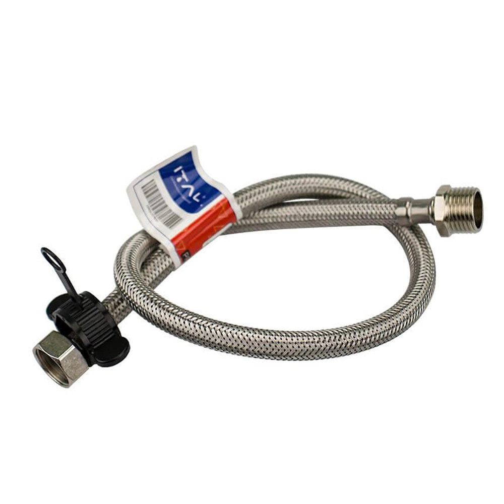 Шланг для підведення води ITAL Pro-Flex з голкою, 120мм, М10х1/2", 0.8м, фото 1