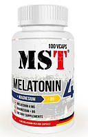 Мелатонін + Магній MST® Melatonine 4 + MAGNESIUM B6 100 капсул