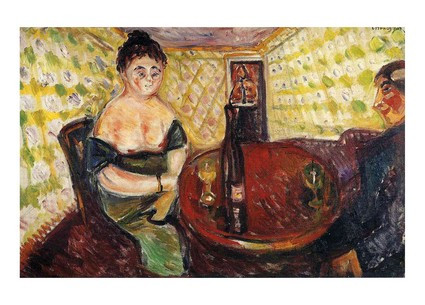 Листівка Edvard Munch - Brothel Scene. Zum Sussen Madel, 1907, фото 1