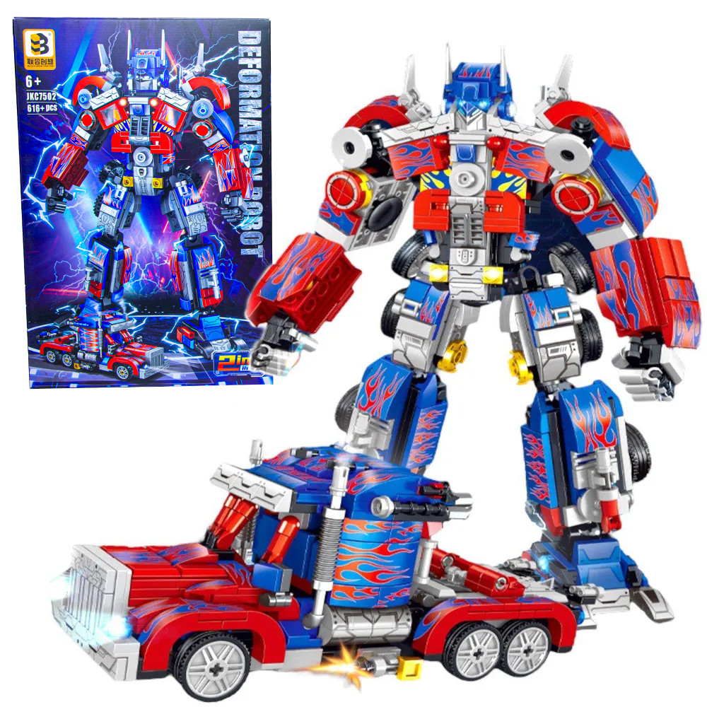 Конструктор Робот трансформер Optimus Prime Оптимус Прайм Vs Машина, набір 2 в 1 (616 деталей) JKC7502