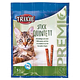 Ласощі Trixie Premio Quadro-Sticks для котів, домашня птиця та печінка, 5 шт, фото 3