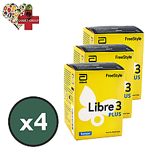 Сенсор FreeStyle Libre 3 Plus (Фристайл Лібре 3 Плюс) 4 уп.