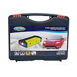 Пусковий автомобільний пристрій для акумулятора JUMP STARTER Power Bank + compressor 9980 mAh в кейсі, фото 5