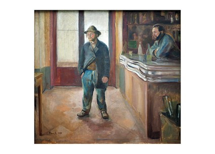 Листівка Edvard Munch - In the Tavern, 1890, фото 1