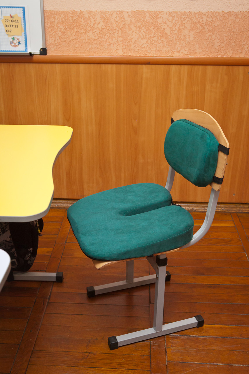 Комплект дитячих ортопедичних подушок для сидіння School Comfort, Correct Shape® (М1-M, М2), вік 10-15 років зелений