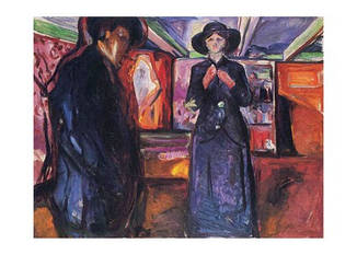 Листівка Edvard Munch - Man and Woman II, 1912-1915