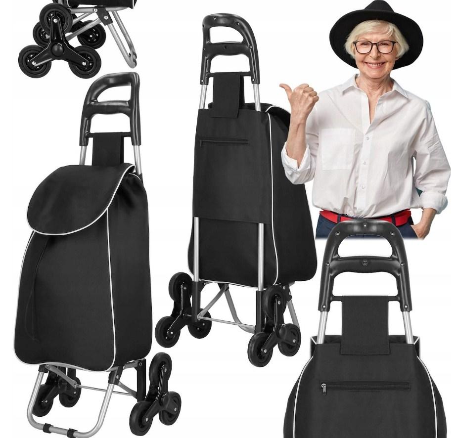 Візок для покупок SPRINGOS на 3 колесах HA7482, фото 1