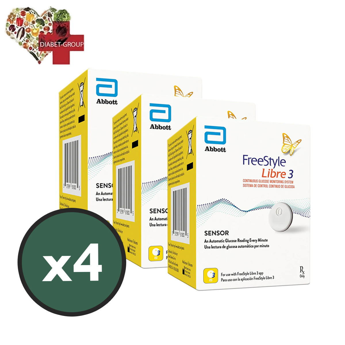 Сенсор FreeStyle Libre 3 (Фристайл Либре 3) 4 уп.