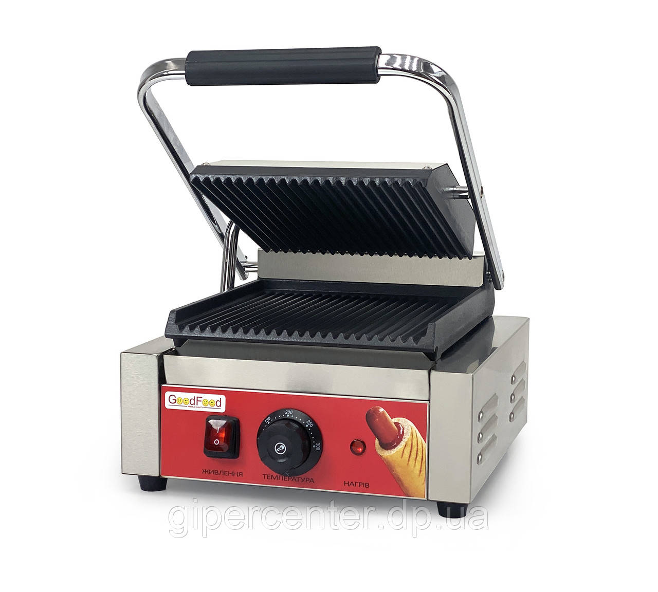 Гриль контактний GoodFood ECG10 Panini RED