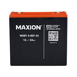 Тягова акумуляторна батарея AGM MAXION MXBP 6-DZF-24 (12V, 24Ah)