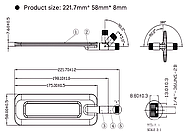 Універсальна широкосмугова LTE 4G 3G WiFi антена з роз'ємом SMA Male (тато) 698–5900 МГц та посиленням 2 dBi, фото 7