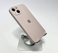 Чохол на айфон 13 Silicone case для apple iPhone 13 full camera силіконовий бампер накладка мікрофібра Cocoa / Какао